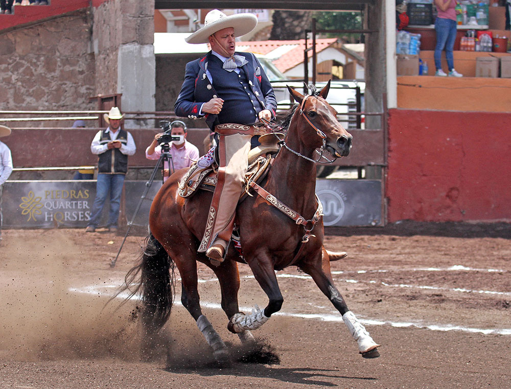La cabalgadura que caló José Cruz Guzmán para Charros de Morelia “Oro” rayó 18 metros en dos tiempos