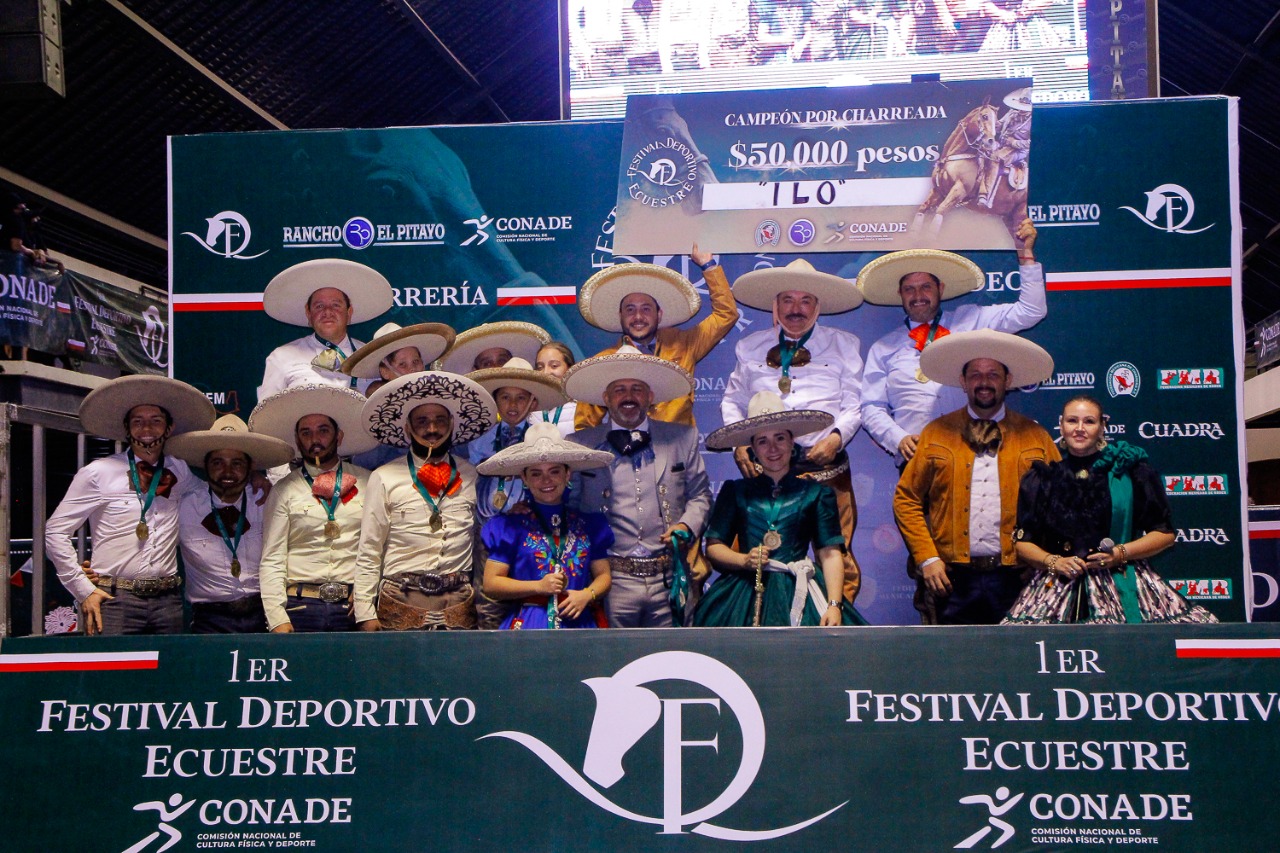 Premiación al equipo Ignacio León Ornelas “Tequila División del Norte”, ganador de la última charreada