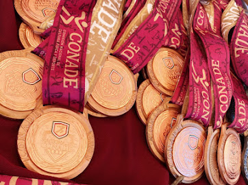 Medallas entregadas a los ganadores de Charrería en estos Juegos Nacionales CONADE