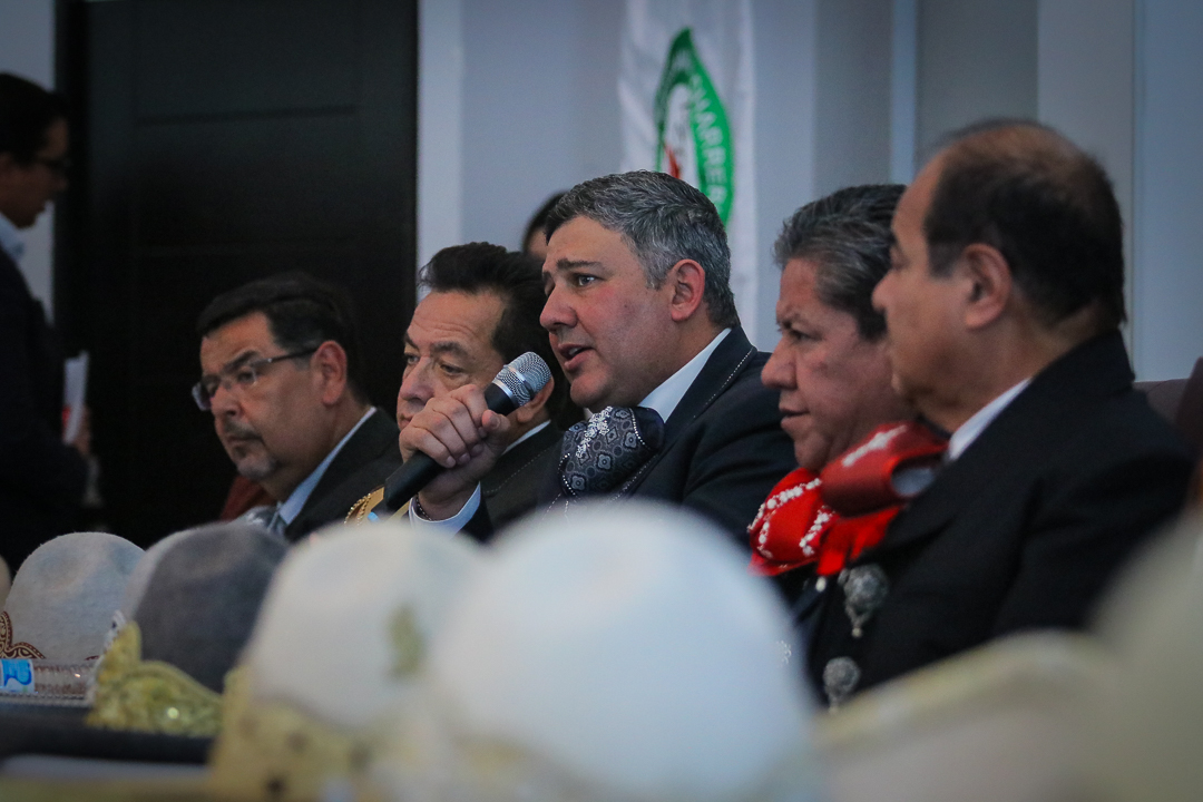 El ingeniero José Antonio Salcedo López encabezó la Asamblea Nacional de la Federación Mexicana de Charrería este miércoles en Zacatecas