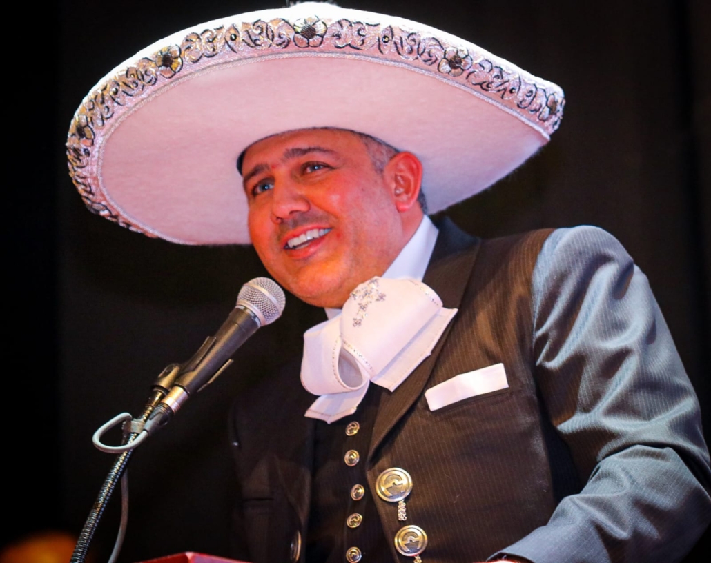 El presidente de la Federación Mexicana de Charrería, José Antonio Salcedo López, contento porque la fiesta más grande de la charrería regrese un año más a Zacatecas