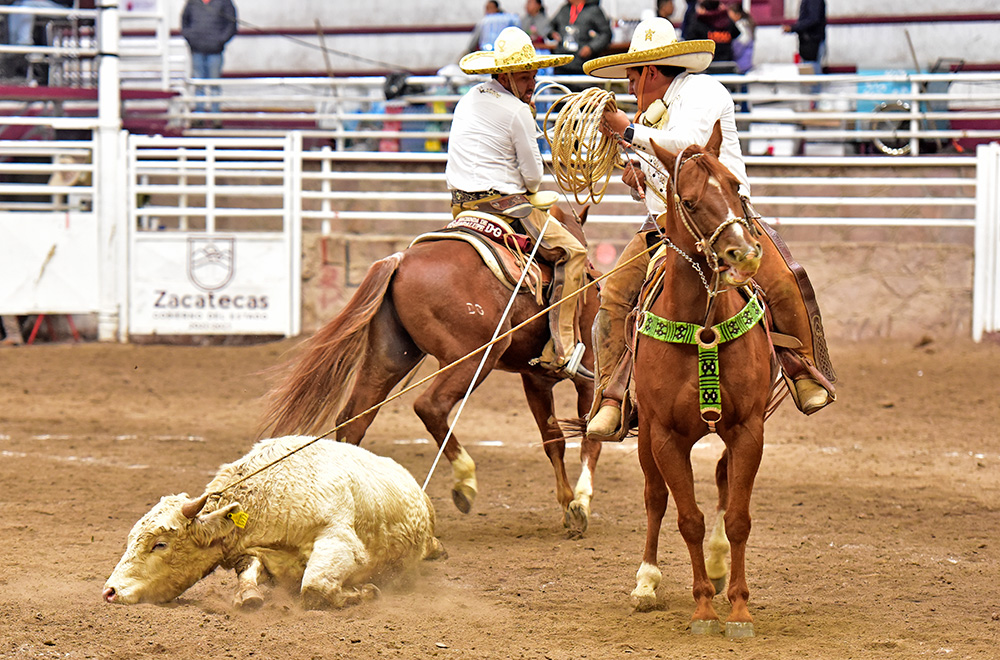 Gustavo Méndez Barraza y Rafael Cárdenas Martínez rinden al toro y completan la terna de los Charros de San Antonio