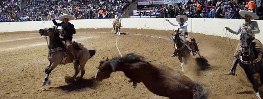Enrique Jiménez Martínez enloqueció a los aficionados al acertar sus tres manganas a caballo por los Tres Potrillos de Jalisco