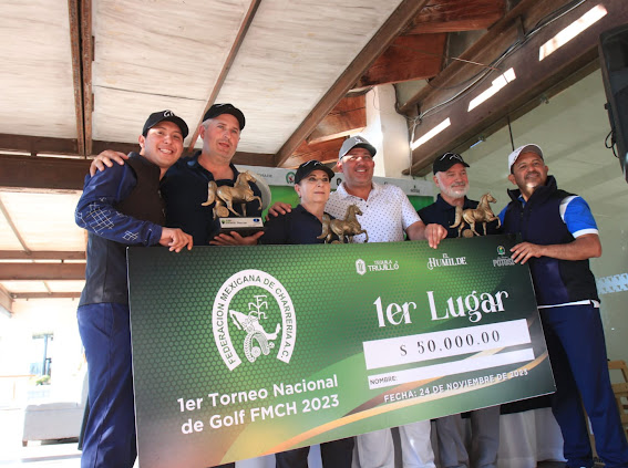 Premiación a los ganadores del Primer Torneo Nacional de Golf "Federación Mexicana de Charrería" 2023