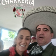 Claudia Sheinbaum y Marcos Ordoñez, coincidieron en el Estado de México.