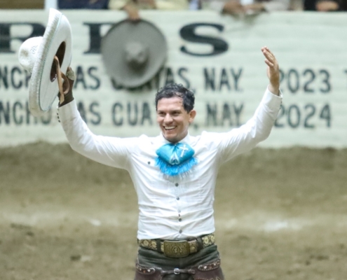 Alberto Mora Rancho El Quevedeño festejo Manganas a Caballo