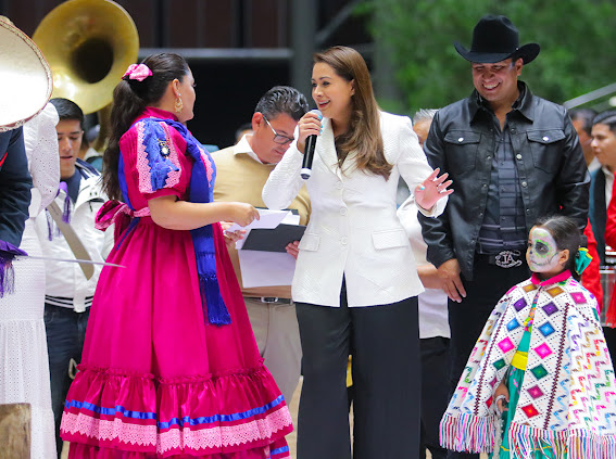 Emotivo el mensaje de la Gobernadora de Aguascalientes, María Teresa Jiménez Esquivel